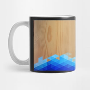 Wood Triangle Pattern Mug